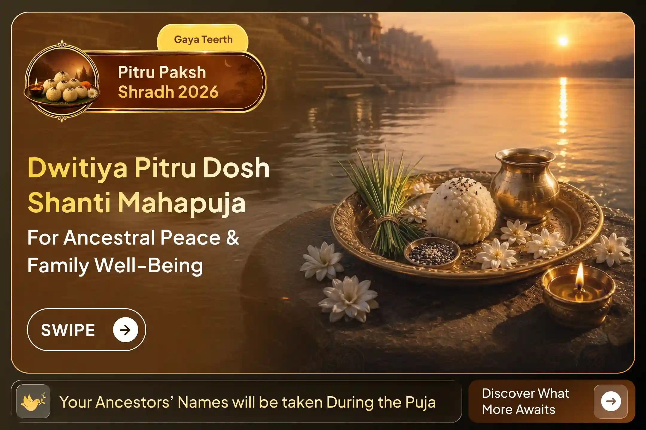 Dwitiya Pitru Shradh Pujan and Brahman Bhojan Seva